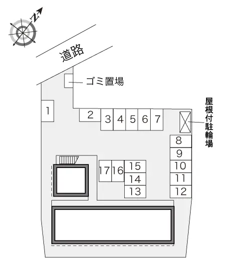 ★手数料０円★水戸市見川３丁目　月極駐車場（LP）